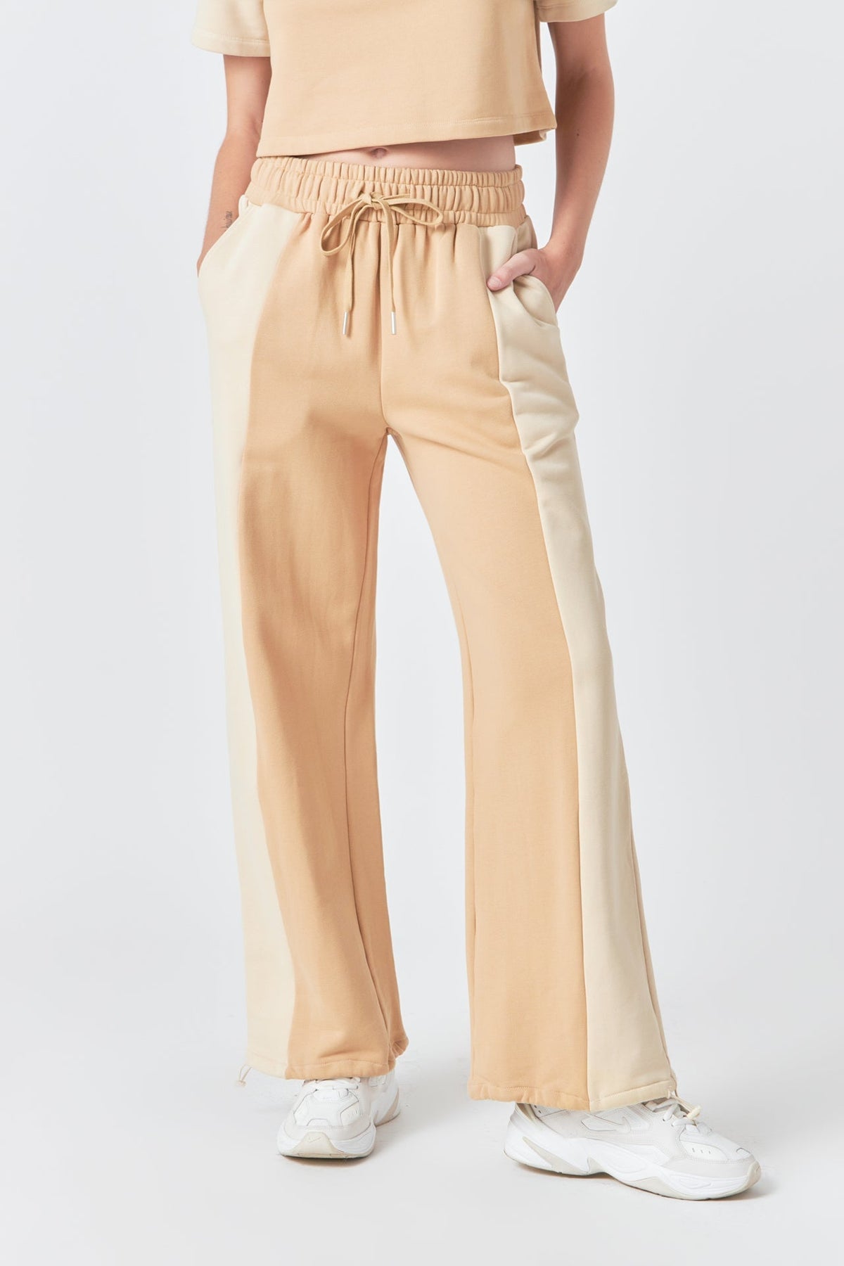 GREY LAB - Colorblock Loungewear Pants - PANTS available at Objectrare