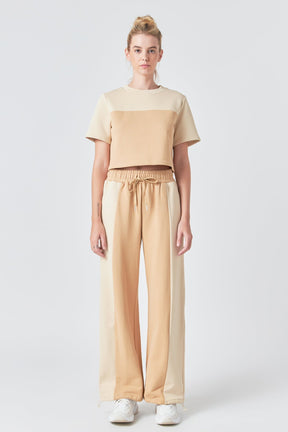 GREY LAB - Colorblock Loungewear Pants - PANTS available at Objectrare