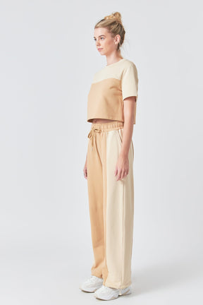 GREY LAB - Colorblock Loungewear Pants - PANTS available at Objectrare