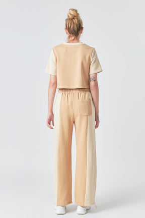 GREY LAB - Colorblock Loungewear Pants - PANTS available at Objectrare