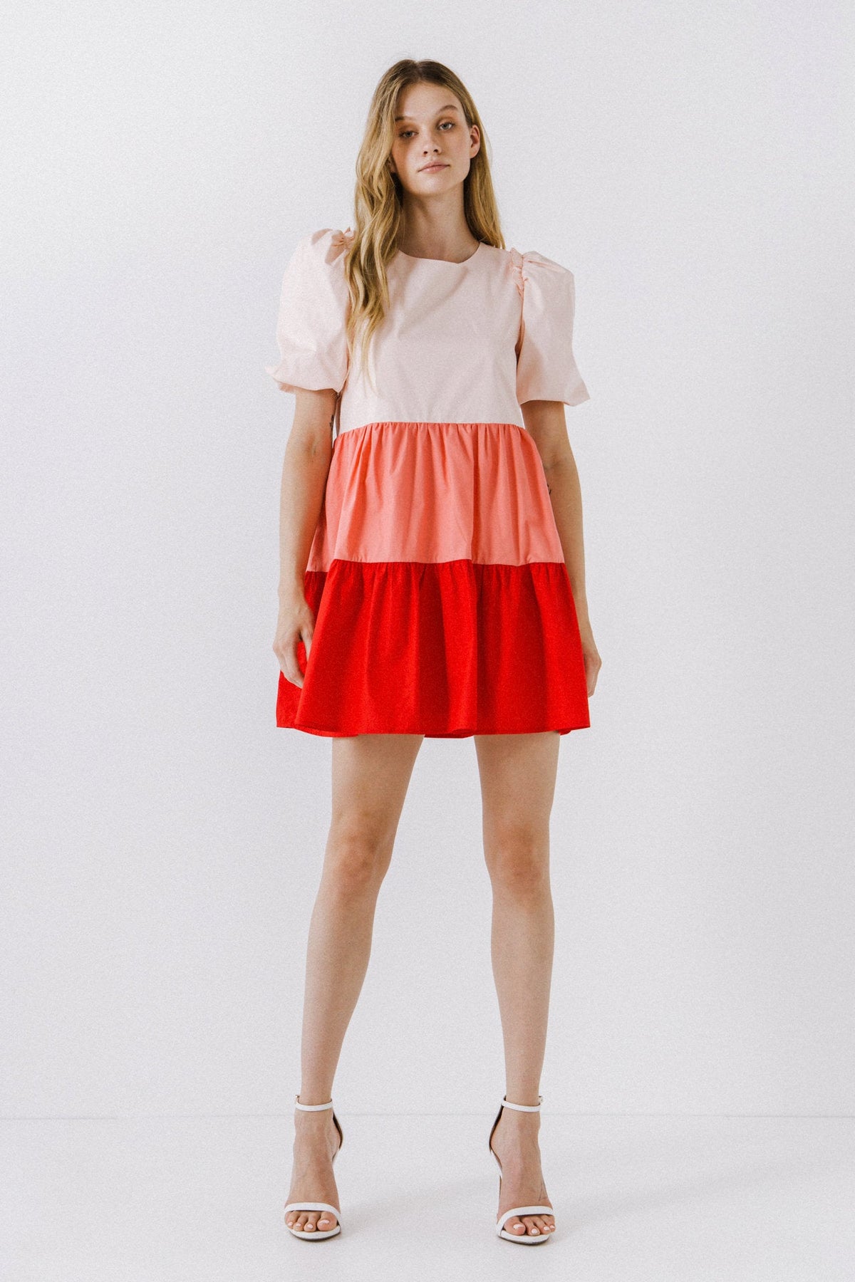 ENGLISH FACTORY - Colorblock Babydoll Dress - DRESSES available at Objectrare