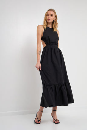 ENGLISH FACTORY - Elastic Detail Sleeveless Dress - DRESSES available at Objectrare