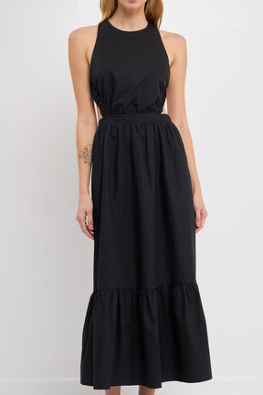 ENGLISH FACTORY - Elastic Detail Sleeveless Dress - DRESSES available at Objectrare