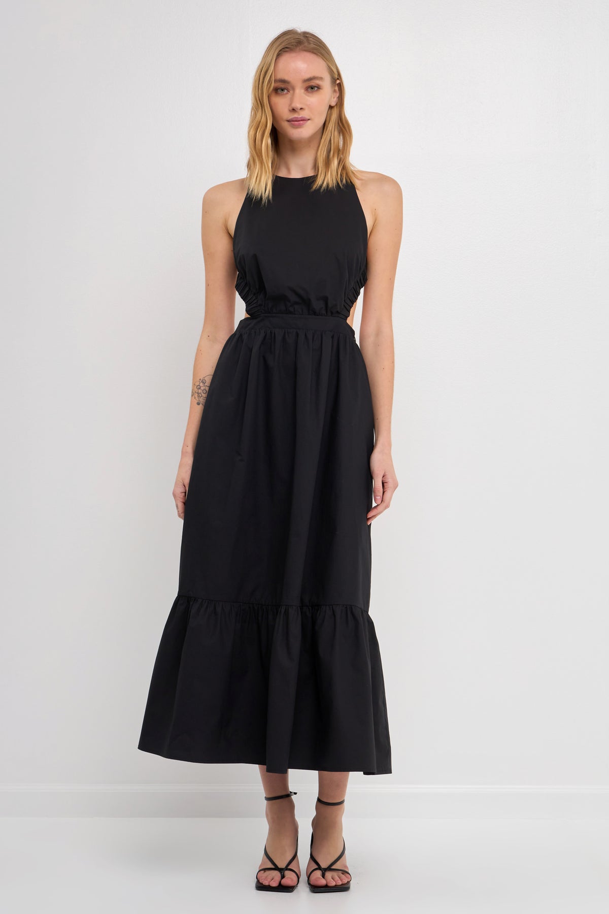 ENGLISH FACTORY - Elastic Detail Sleeveless Dress - DRESSES available at Objectrare