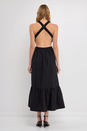 ENGLISH FACTORY - Elastic Detail Sleeveless Dress - DRESSES available at Objectrare