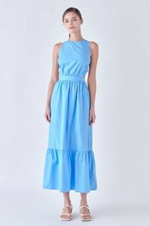 ENGLISH FACTORY - Elastic Detail Sleeveless Dress - DRESSES available at Objectrare