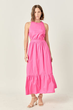 ENGLISH FACTORY - Elastic Detail Sleeveless Dress - DRESSES available at Objectrare