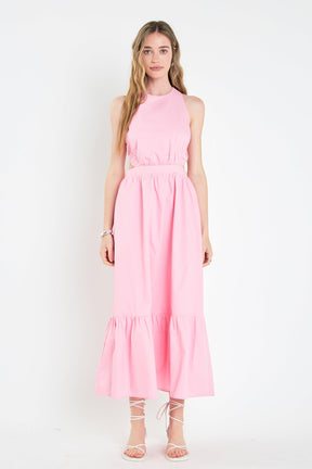 ENGLISH FACTORY - Elastic Detail Sleeveless Dress - DRESSES available at Objectrare