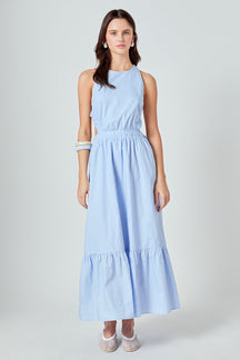 ENGLISH FACTORY - Elastic Detail Sleeveless Dress - DRESSES available at Objectrare