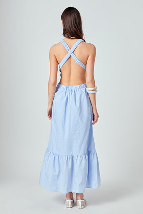 ENGLISH FACTORY - Elastic Detail Sleeveless Dress - DRESSES available at Objectrare