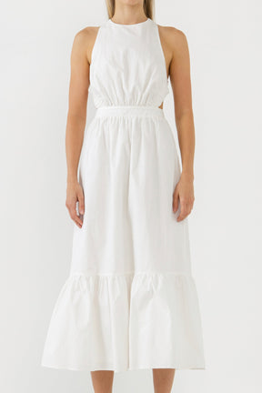 ENGLISH FACTORY - Elastic Detail Sleeveless Dress - DRESSES available at Objectrare