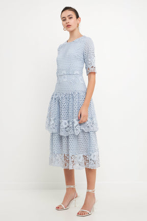 ENDLESS ROSE - All Over Lace Dress - DRESSES available at Objectrare