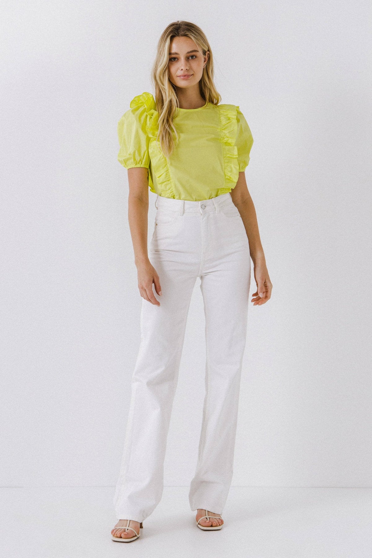 ENGLISH FACTORY - Women Woven Ruffled Bodice Blouse - TOPS available at Objectrare