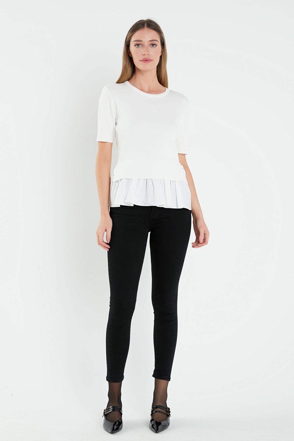 ENGLISH FACTORY - Mix Media Sweater - SWEATERS & KNITS available at Objectrare