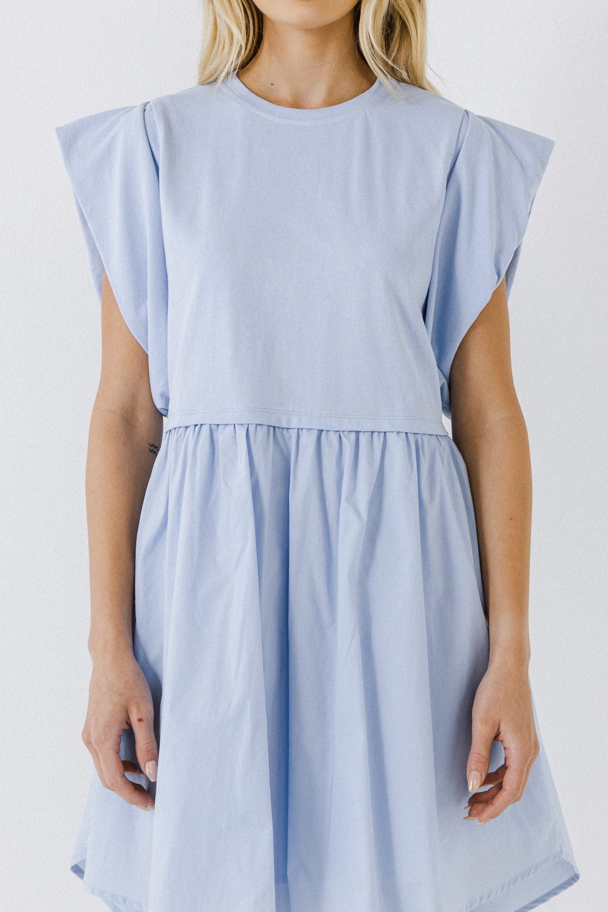 ENGLISH FACTORY - Mix Media Mini Dress - DRESSES available at Objectrare