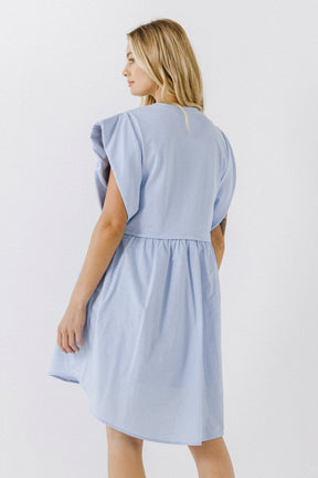 ENGLISH FACTORY - Mix Media Mini Dress - DRESSES available at Objectrare