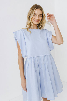 ENGLISH FACTORY - Mix Media Mini Dress - DRESSES available at Objectrare