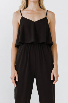 LA'VEN - LA'VEN - Knit Sleeveless Jumpsuit - JUMPSUITS available at Objectrare