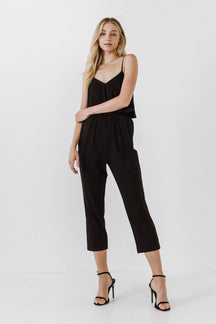 LA'VEN - LA'VEN - Knit Sleeveless Jumpsuit - JUMPSUITS available at Objectrare