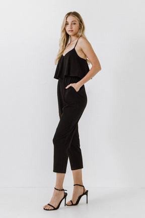 LA'VEN - LA'VEN - Knit Sleeveless Jumpsuit - JUMPSUITS available at Objectrare