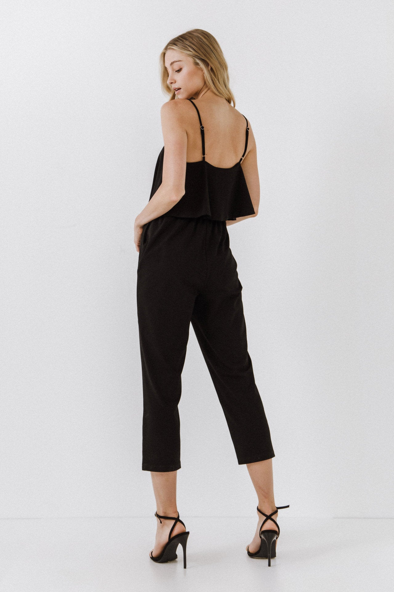 LA'VEN - LA'VEN - Knit Sleeveless Jumpsuit - JUMPSUITS available at Objectrare