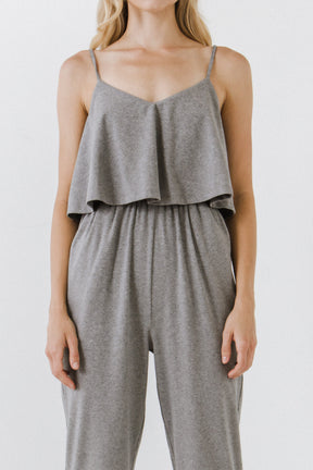 LA'VEN - LA'VEN - Knit Sleeveless Jumpsuit - JUMPSUITS available at Objectrare