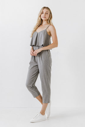 LA'VEN - LA'VEN - Knit Sleeveless Jumpsuit - JUMPSUITS available at Objectrare