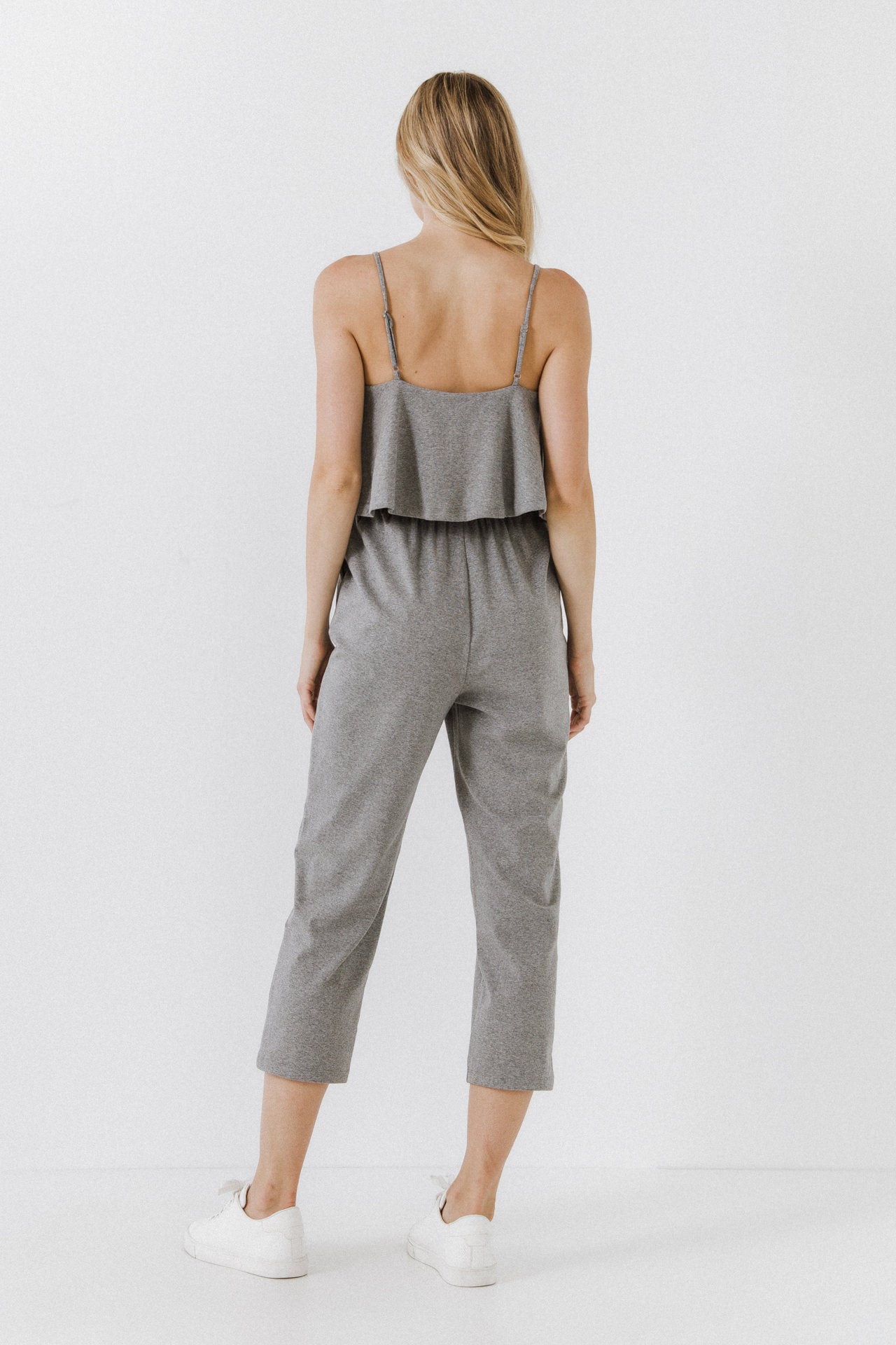 LA'VEN - LA'VEN - Knit Sleeveless Jumpsuit - JUMPSUITS available at Objectrare