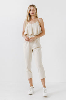 LA'VEN - Knit Sleeveless Jumpsuit - JUMPSUITS available at Objectrare