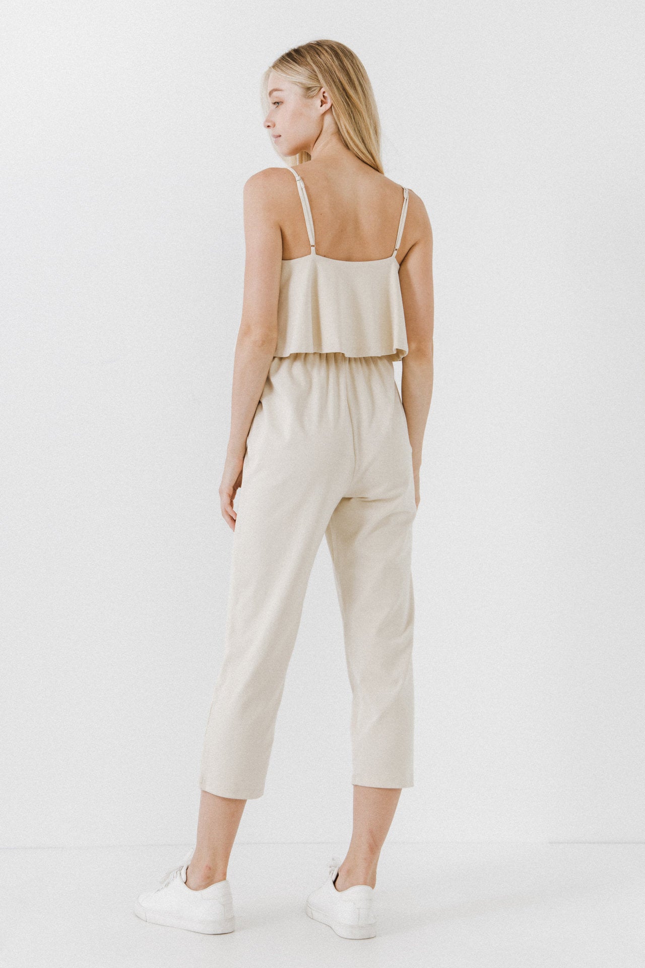 LA'VEN - LA'VEN - Knit Sleeveless Jumpsuit - JUMPSUITS available at Objectrare