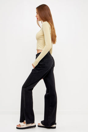 GREY LAB - Piping Detail Top - TOPS available at Objectrare
