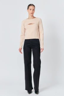 ENDLESS ROSE - Cropped 2 Piece set Sweater - SWEATERS & KNITS available at Objectrare