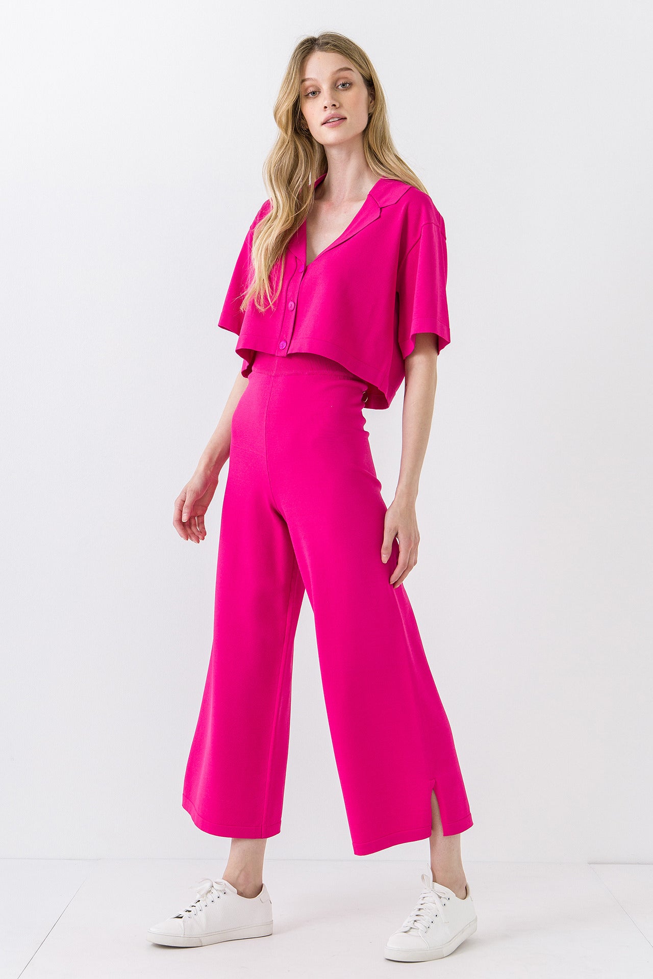 ENDLESS ROSE - Cropped Shirts Sweater - TOPS available at Objectrare