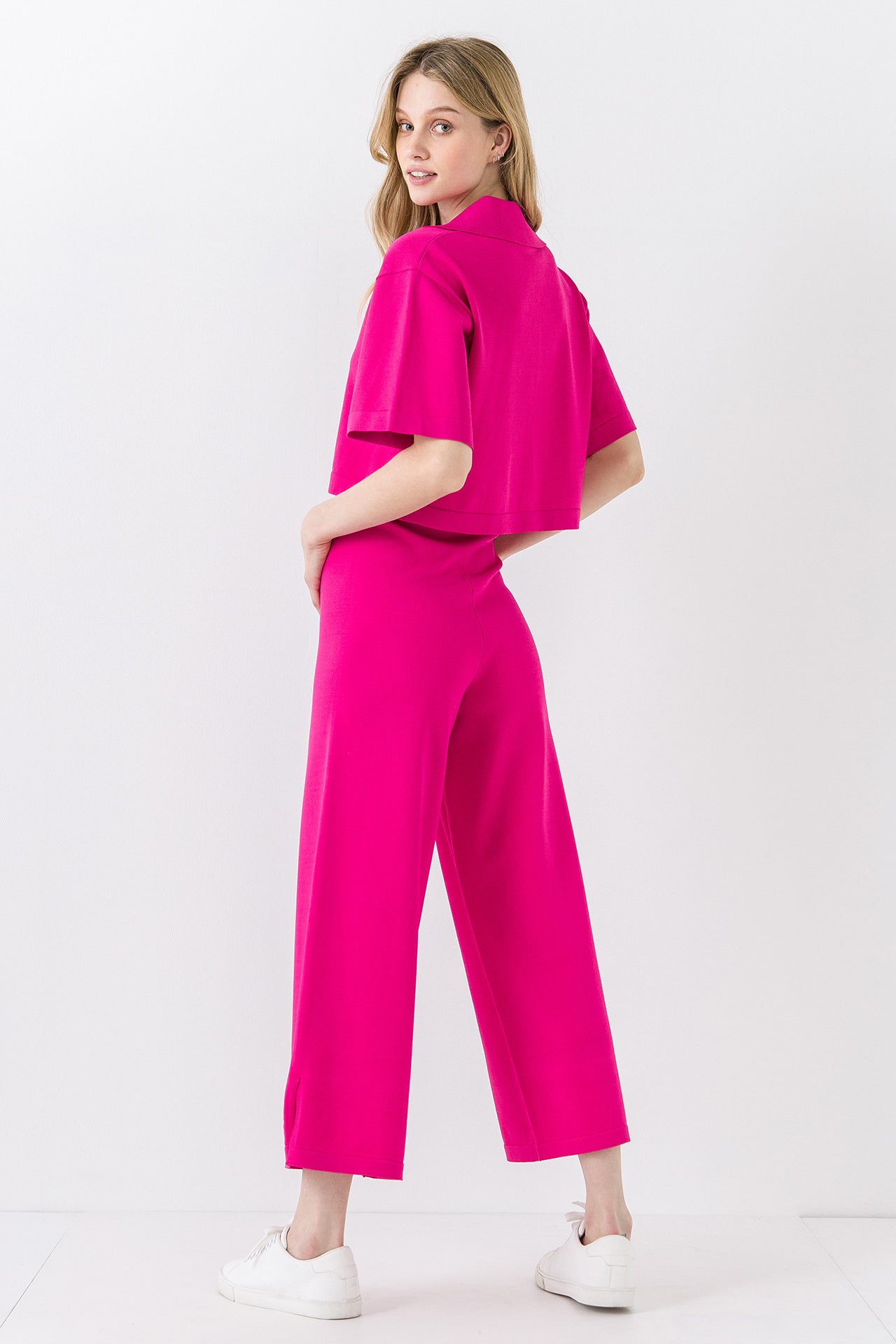 ENDLESS ROSE - Cropped Shirts Sweater - TOPS available at Objectrare