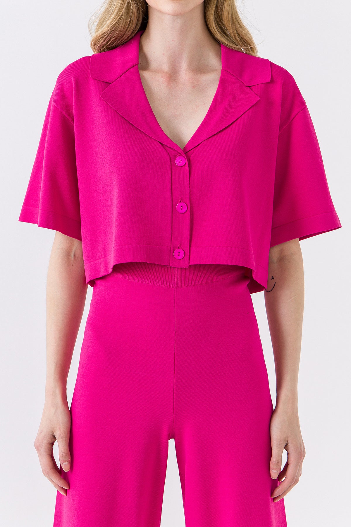 Cropped Shirts Sweater