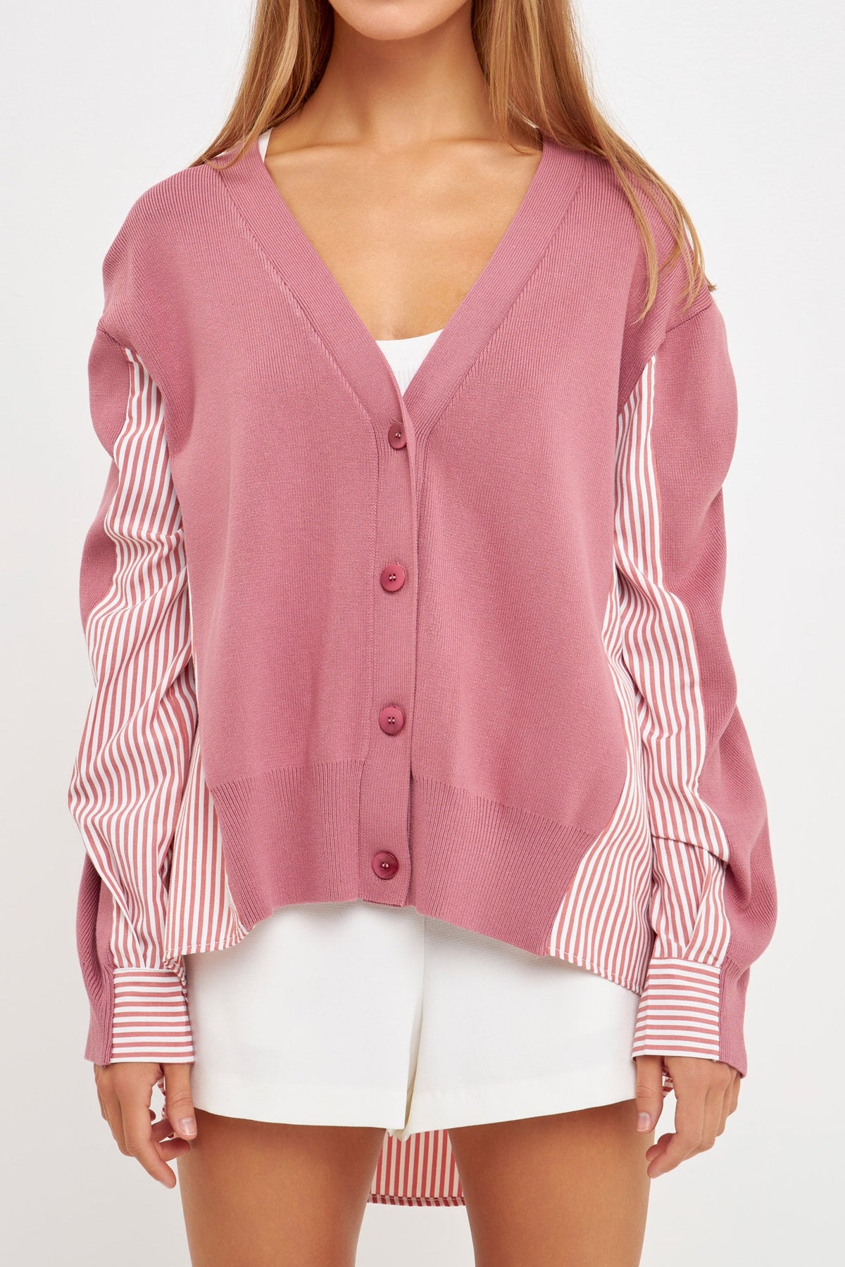 Mixed Media Cardigan