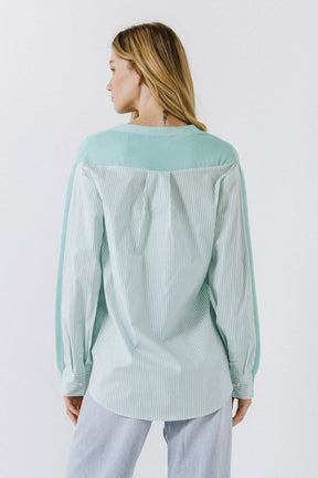 ENGLISH FACTORY - Mixed Media Cardigan - SWEATERS & KNITS available at Objectrare