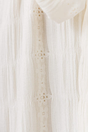 High and Low Lace Midi Dress