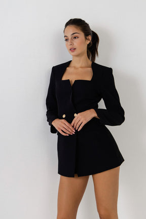 ENDLESS ROSE - Blazer Romper - ROMPERS available at Objectrare