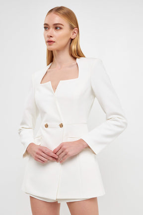 ENDLESS ROSE - Blazer Romper - ROMPERS available at Objectrare