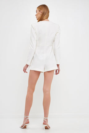 ENDLESS ROSE - Blazer Romper - ROMPERS available at Objectrare