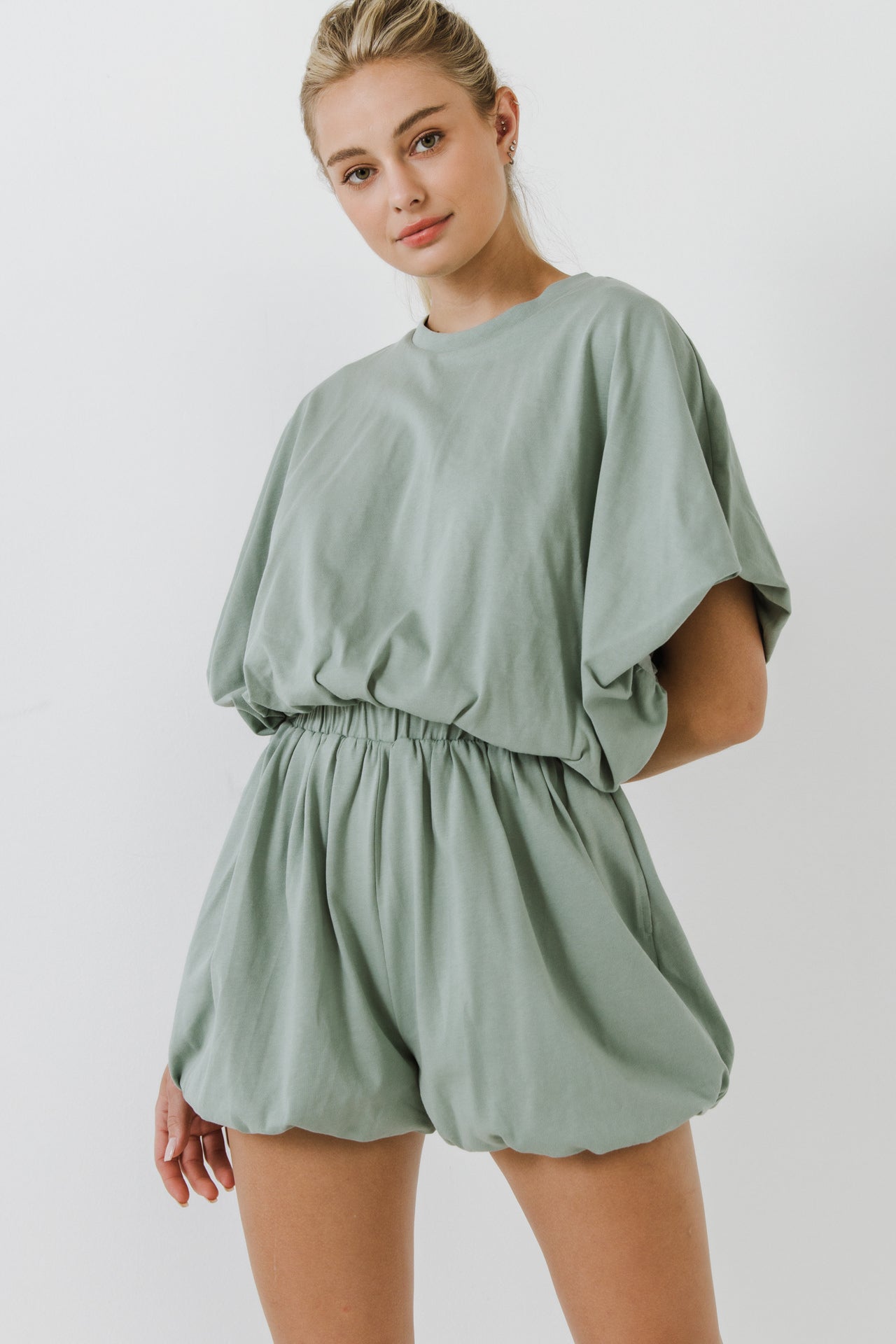 GREY LAB - Grey Lab - Loungewear Romper - ROMPERS available at Objectrare