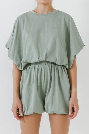 GREY LAB - Grey Lab - Loungewear Romper - ROMPERS available at Objectrare