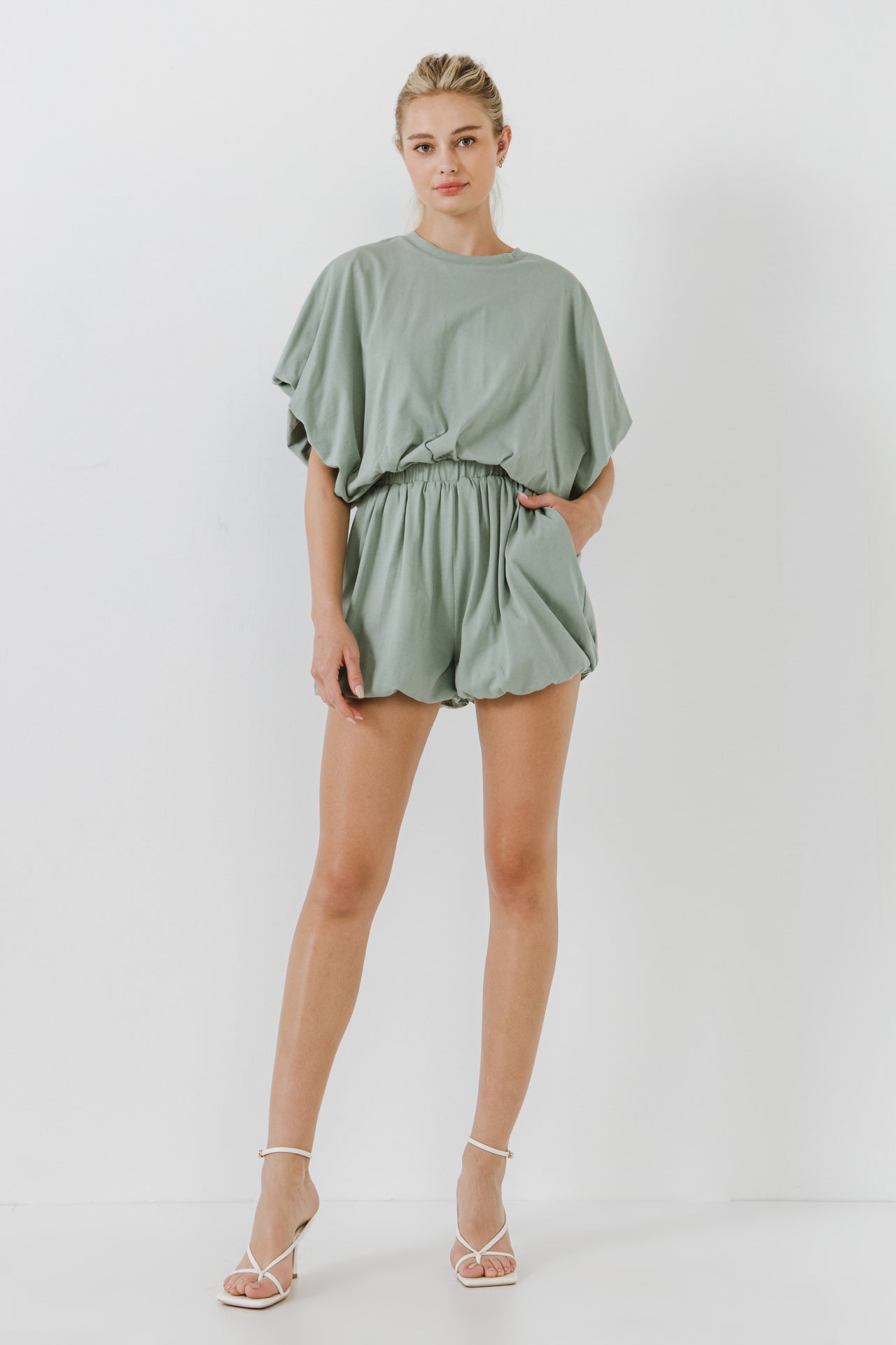 GREY LAB - Grey Lab - Loungewear Romper - ROMPERS available at Objectrare