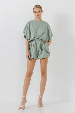 GREY LAB - Grey Lab - Loungewear Romper - ROMPERS available at Objectrare