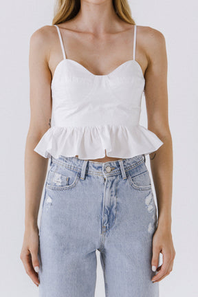 ENGLISH FACTORY - Ruffled Tank Top - TOPS available at Objectrare