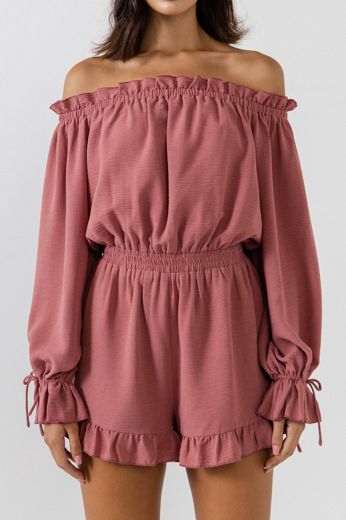 FREE THE ROSES - Off the Shoulder Romper - ROMPERS available at Objectrare