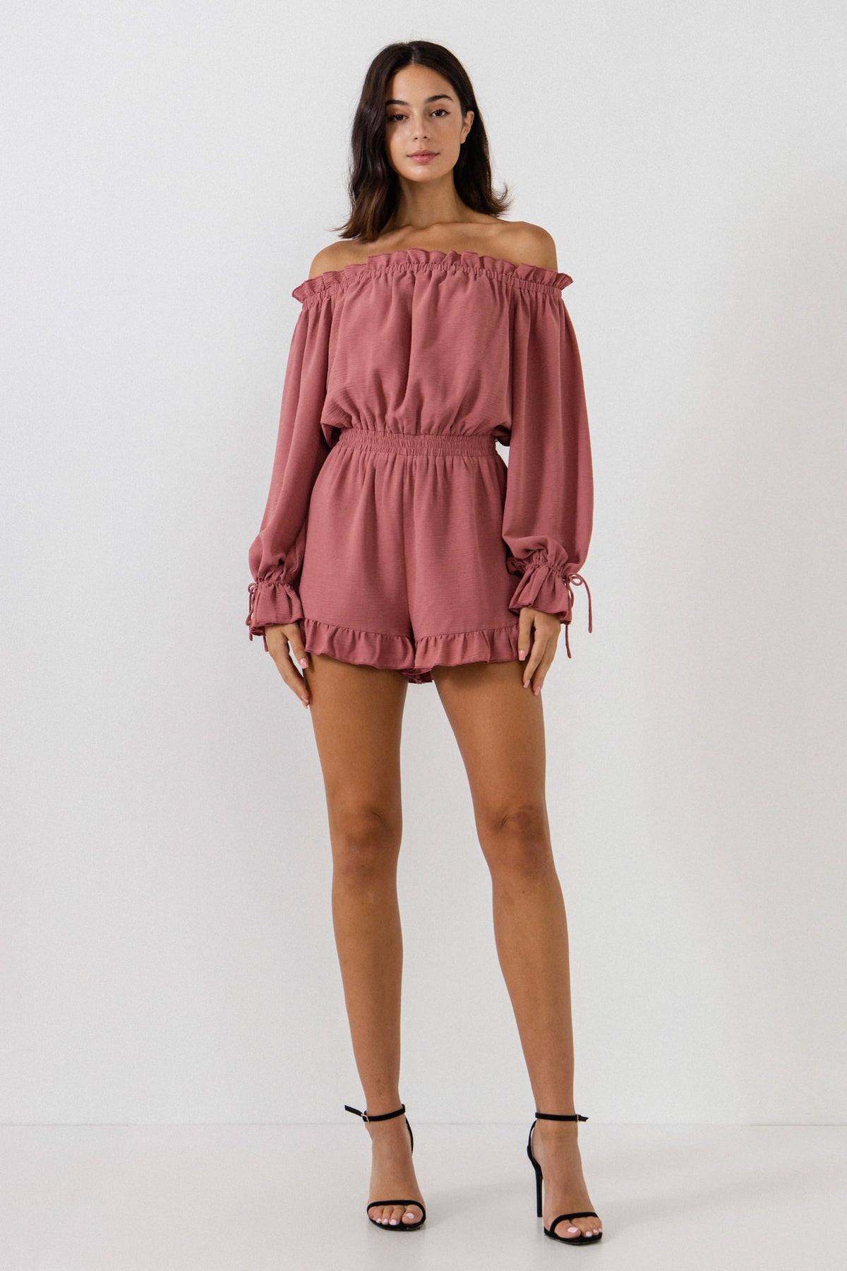 FREE THE ROSES - Off the Shoulder Romper - ROMPERS available at Objectrare