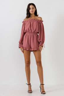 FREE THE ROSES - Off the Shoulder Romper - ROMPERS available at Objectrare