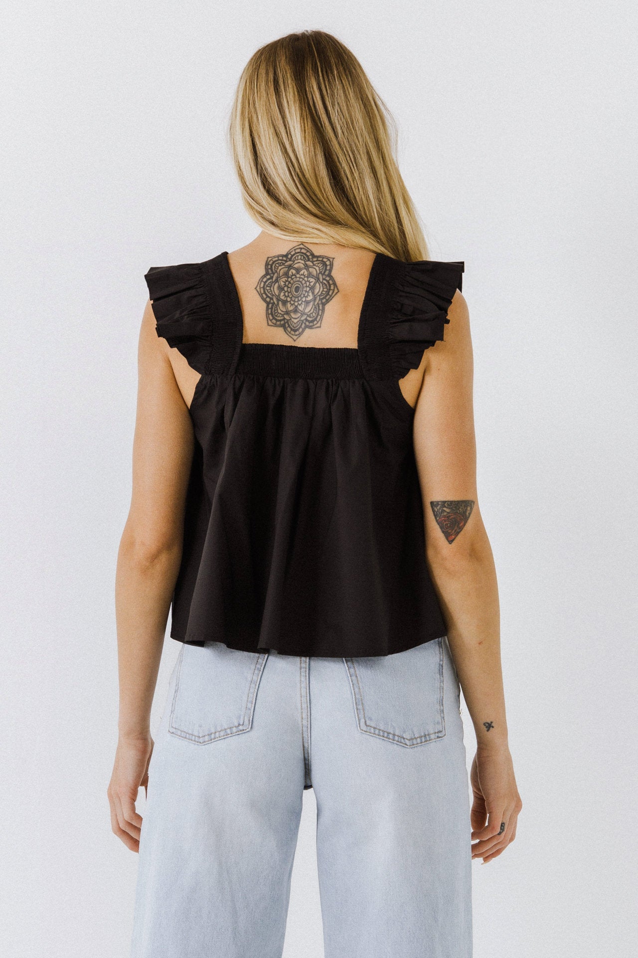 Ruffle Detail Top